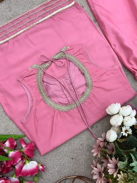 Rosy Radiance Tabby Organza Festive Sharara Set with Sequin & Mirror Glam Ready To Wear Collection