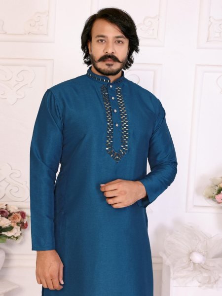Festive Wedding Matching Couple Set Mens Kurta Pajama and Womens Dola Silk Saree Combo at Manufacturer Rate Couple Combo collection 
