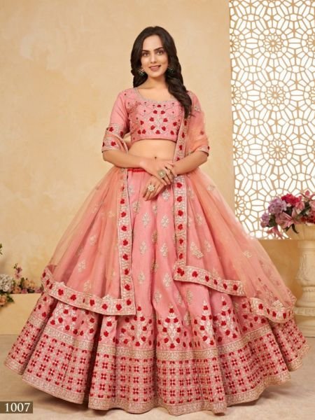 Fine Art Silk Sequence Embroidered Lehenga Choli  