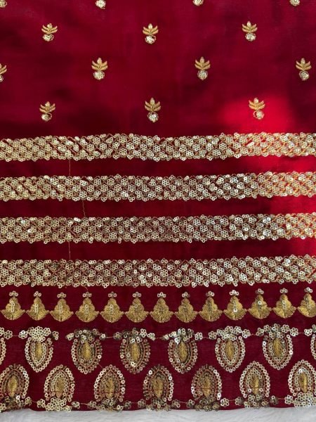 Fine Fit Maroon Roman Glass Ethnic Set with Long Top and Sequence Work Ready To Wear Collection