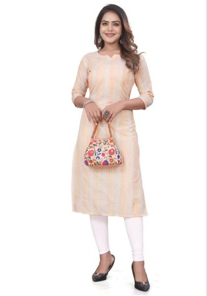 Fine Lining Design Cotton Ethnic Kurti for Resellers and Boutiques Buyers Cotton Kurtis Wholesale
