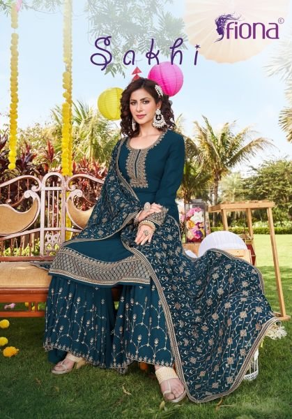 FIONA SAKHI HEAVY DUPATTA SUITS SALE OFFER AMAZING CATALOGUE Designer Plazzo Salwar Suits Wholesale