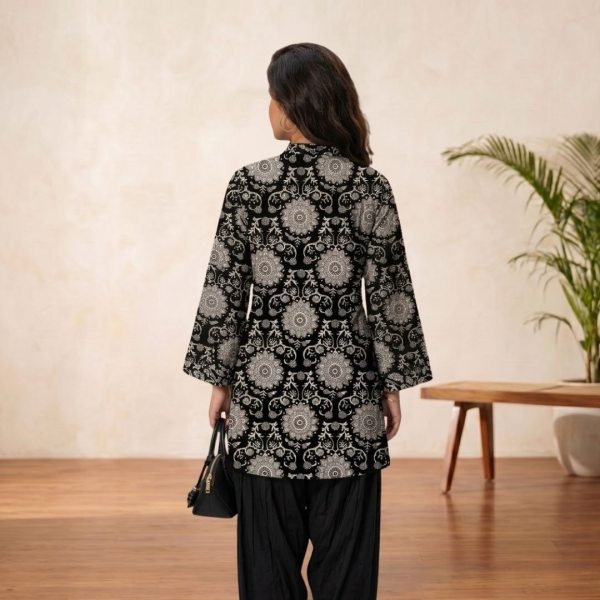 Flawless Black Designer Cotton Farshi Co Ord Set by Royal Export Collection CO ORD Sets