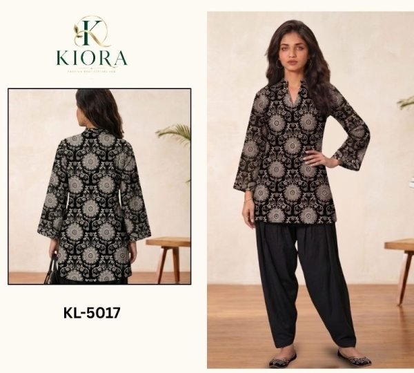 Flawless Black Designer Cotton Farshi Co Ord Set by Royal Export Collection CO ORD Sets