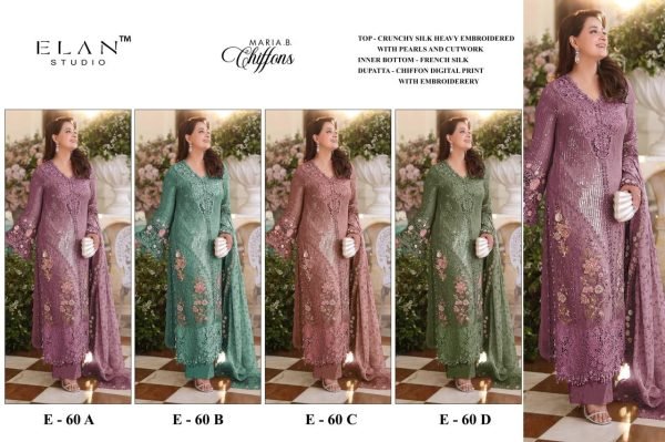 Flawless Rama Chiffon Suit with Heavy Embroidery Handwork and Cutwork for Festival Pakistani Suits Wholesale
