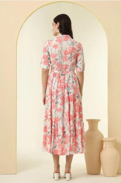 Flawless Red Digital Print Poly Rayon Kurti for Daily Wear at Wholesale Rate Western Ladies Top Wholesale