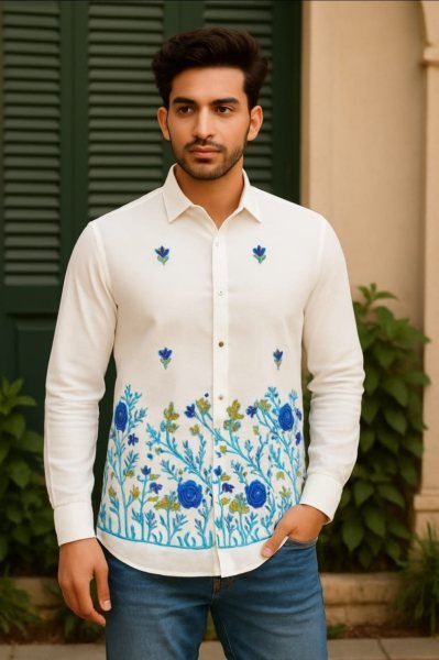 Quirky Traditional floral Print Cotton Shirt For Men at Low Price Mens Shirt