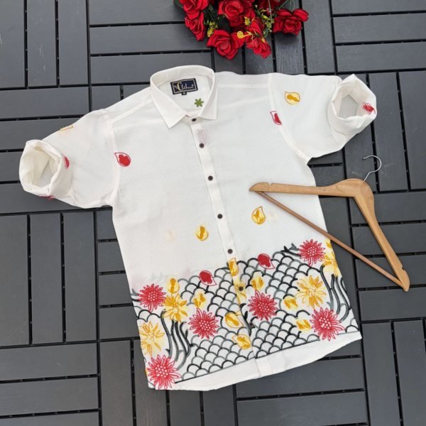 White Satin Cotton Designer Shirt for Men Smartwear for Resellers  Mens Shirt