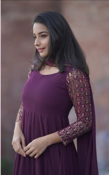 Fox Georgette With Attractive Embroidery Anarkali Kurti With Dupatta Kurti With Dupatta Wholesale