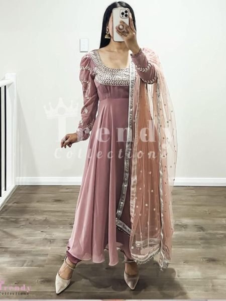 Full Sleeve Heavy Soft Georgette Gown  