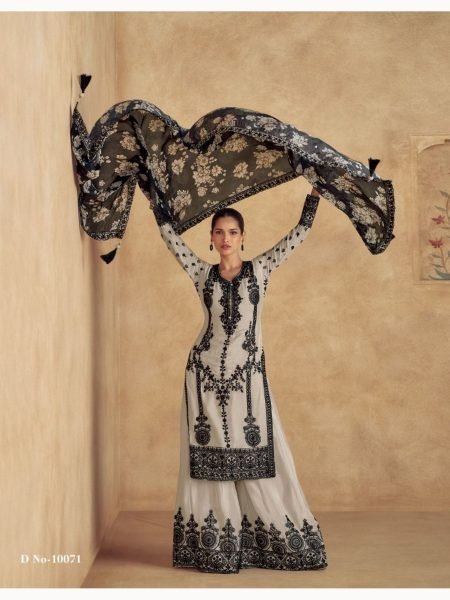 Fully Stitched Chinon Silk Suits Supliers Designer Plazzo Salwar Suits Wholesale