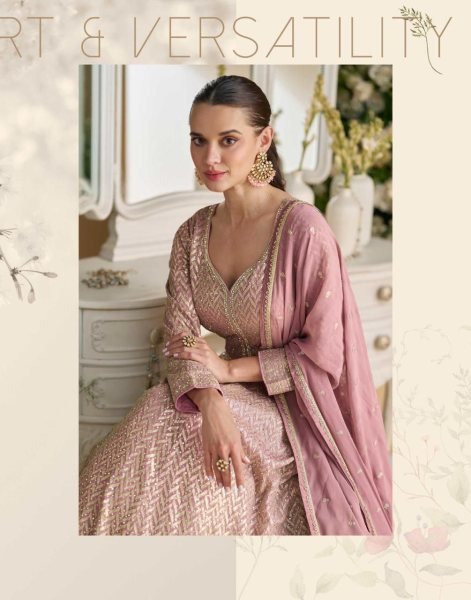 Fully Stitched Designer Georgette Gown Party  Wear by Sayuri Parampara Anarakali Gown Wholesale