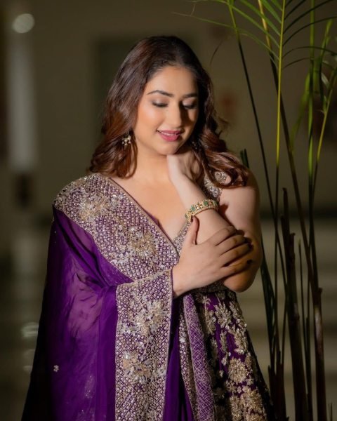 Fully Stitched Faux Georgette Suit with Thread Embroidery   Elegant Lace Border Dupatta for Festive Wear Ready To Wear Collection