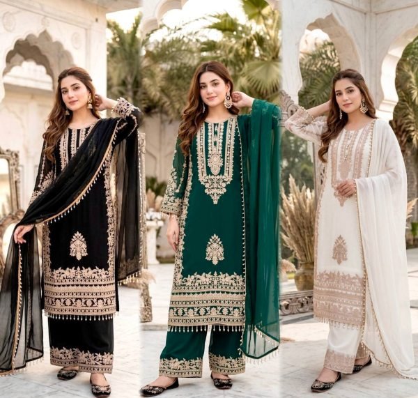 Functional Green Georgette With Palazzo Set For Wholesale Fashion Manufacturer Ready To Wear Collection