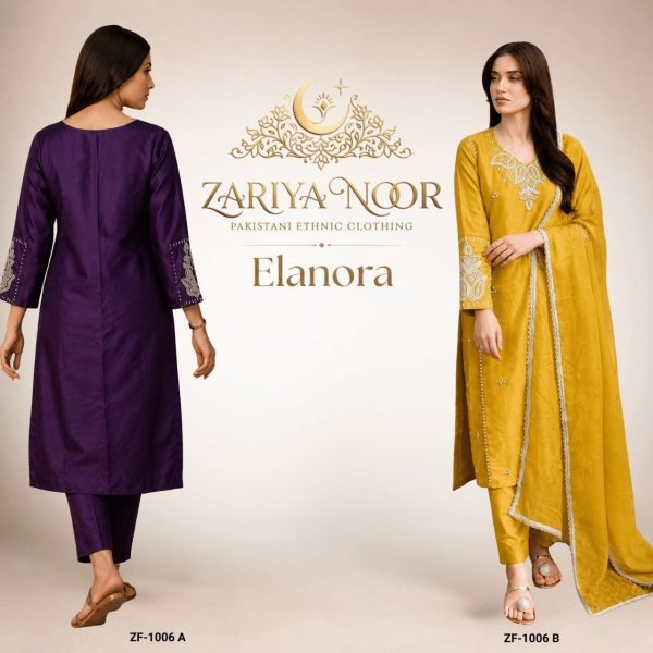 Functional Yellow Elegant Beads Embroidered Suit for Eid and Wedding Wear Pakistani Suits Wholesale