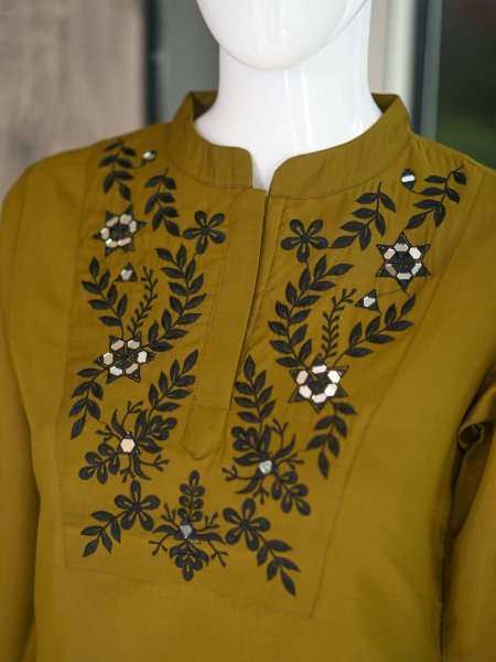 Futuristic Mustard Yellow Festival Special Co Ord Set for Modern Ethnic Fashion CO ORD Sets