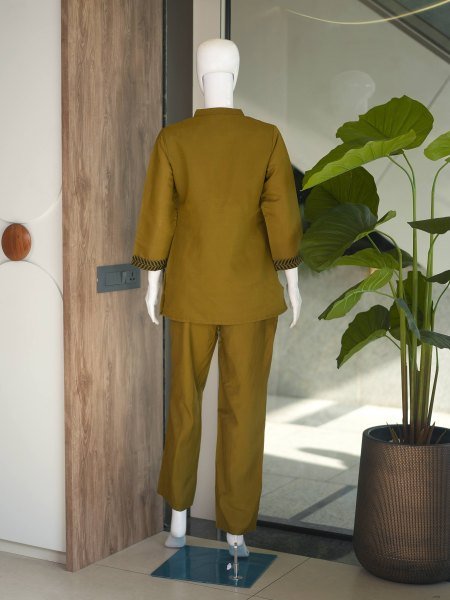 Futuristic Mustard Yellow Festival Special Co Ord Set for Modern Ethnic Fashion CO ORD Sets