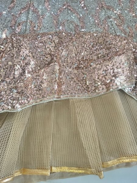 Futuristic Silver Butterfly Soft Net Wedding Lehenga Choli with Heavy Sequins Work Bollywood Lehenga Choli