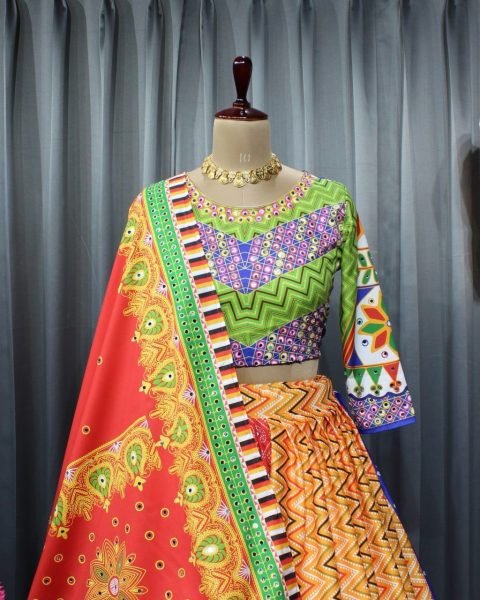 Geeta Rabari Printed Navratri Lehenga Choli Navratri Lehnega Choli
