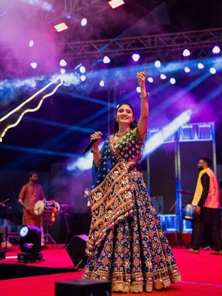 Geeta Rabari Style Muslin Cotton Lehenga Choli With Real Mirror Work For Dadiya Night  Navratri Lehnega Choli