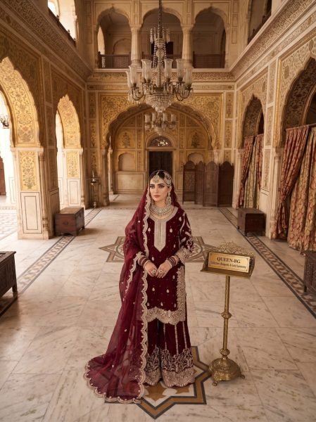 Glamorous Maroon Heavy Fendy Silk Kurti Pant Dupatta Set with All Over Sequins Embroidery Designer Plazzo Salwar Suits Wholesale