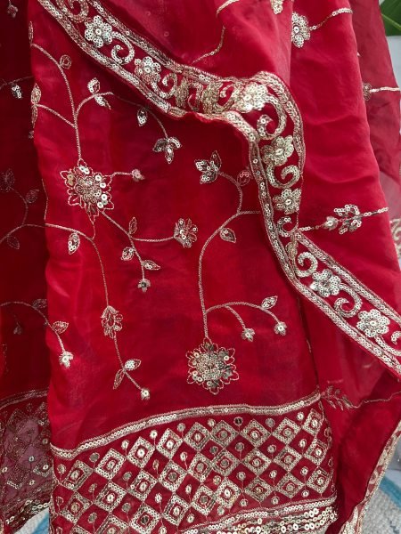 Glamorous Occasion Wear Red Gown with Premium Touch For Weddings  Ready To Wear Collection