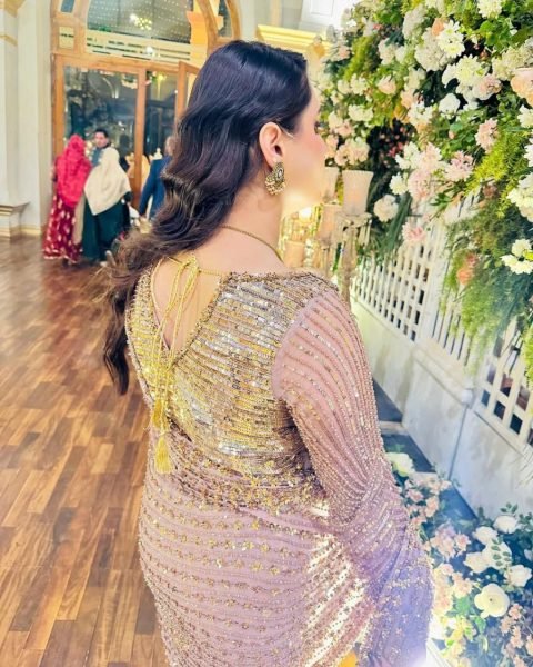 Glamorous Pink Butterfly Net Saree with Heavy Sequins Work for Party Wear Bollywood Fancy Sarees Wholesale