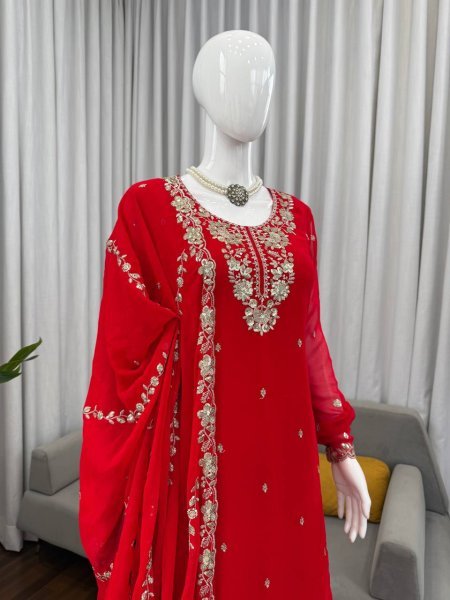 Glamorous Ready to Wear Georgette Sharara Outfit for Boutique Buyers Ready To Wear Collection