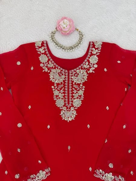 Glamorous Ready to Wear Georgette Sharara Outfit for Boutique Buyers Ready To Wear Collection