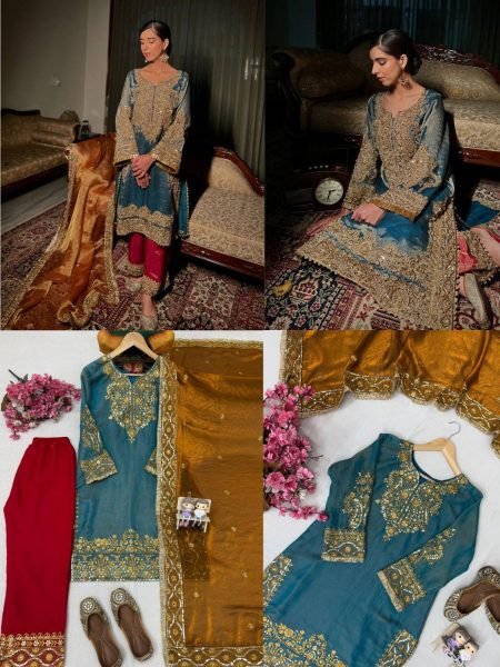 Gorgeous Fendy Silk Embroidered Kurti Pant   Fancy Lace Dupatta at Manufacturer Rate Embroidery Kurtis 
