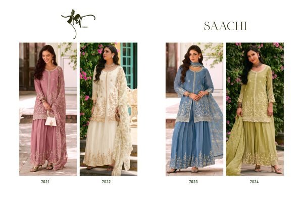 Gorgeous Pista Premium Mos Silk Suit with Heavy Embroidered Bemberg Dupatta Designer Plazzo Salwar Suits Wholesale