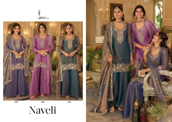 Gorgeous Teal Moch Co-Ord Set with Embellished Top, Palazzo and Dupatta For Wedding Designer Plazzo Salwar Suits Wholesale