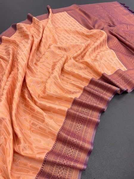 Grace of Kanchipuram Pure Silk Saree with Gold Border & Timeless Weave Banarasi Saree Wholesale