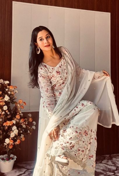 Graceful  Chinnon Silk Embroidered Ready-to-Wear Full Sleeve Kurti, Heavy Work Pant & Dupatta with Lace & Digital Print for Wedding & Festive Wear Ready To Wear Collection