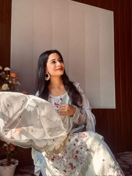 Graceful  Chinnon Silk Embroidered Ready-to-Wear Full Sleeve Kurti, Heavy Work Pant & Dupatta with Lace & Digital Print for Wedding & Festive Wear Ready To Wear Collection