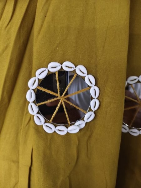 Graceful Mustard Yellow Pure Jaam Cotton Lehenga Choli with Dupatta and 9 Meter Flare Navratri Lehnega Choli