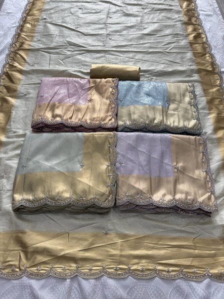 Graceful Pista Wedding Collection Pure Kanjivarm Silk Saree with Beads Work at Wholesale Rate Silk Sarees Wholesale