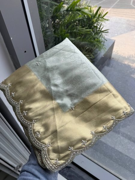Graceful Pista Wedding Collection Pure Kanjivarm Silk Saree with Beads Work at Wholesale Rate Silk Sarees Wholesale
