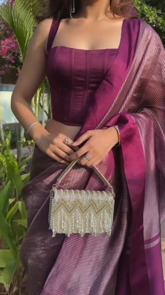 Graceful Wine Banarasi Soft Silk Saree with Rich Woven Design and Matching Blouse Piece Silk Sarees Wholesale
