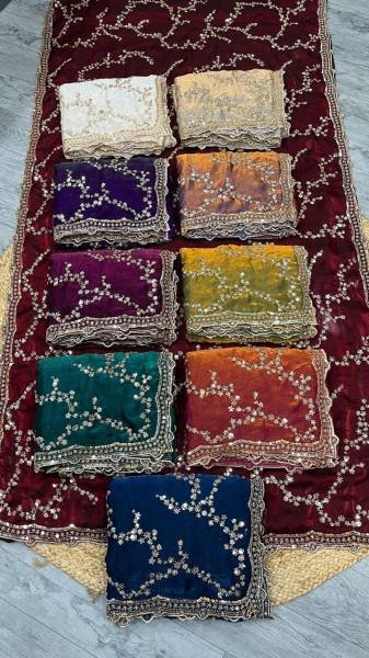 Grand Party Wear Space Silk Saree with Gold Beads and Cutdana Handwork At Wholesale Rates Silk Sarees Wholesale