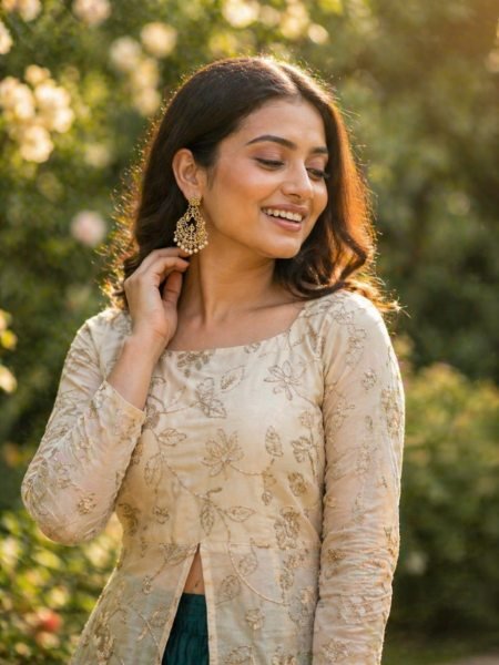 Green OffWhite Fendy Silk Lehenga Collection for Boutique and Reseller Buyers Ready To Wear Collection