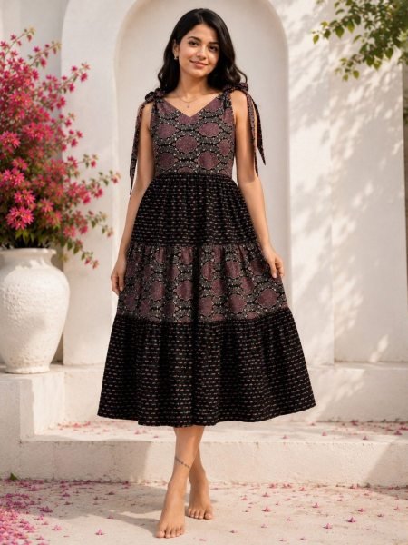 Groundbreaking Black New Arrival Cotton Kurti at Wholesale Rate 