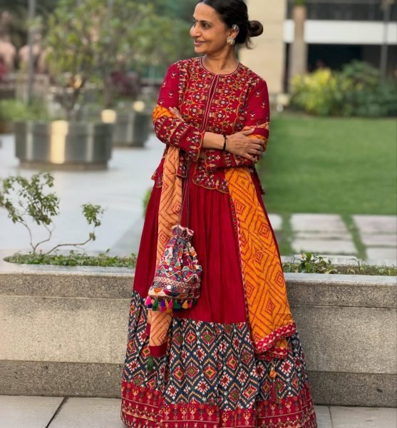 Groundbreaking Multi Muslin Cotton Chaniya Choli with Real Mirror Work and Digital Print Dupatta For Navrati  Navratri Lehnega Choli