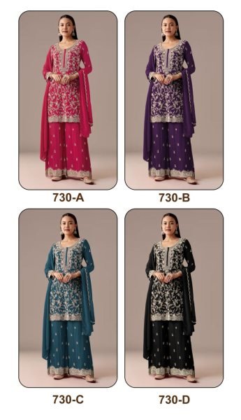 Groundbreaking Purple Designer Blooming Georgette Silk Palazzo Suit with Sequin Embroidery Designer Plazzo Salwar Suits Wholesale