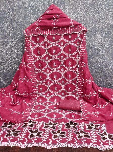 Groundbreaking Rani Pink Designer PV Vichitra Silk Suit Set with Multi Work Dupatta Color Set Matching Dress Material Wholesale