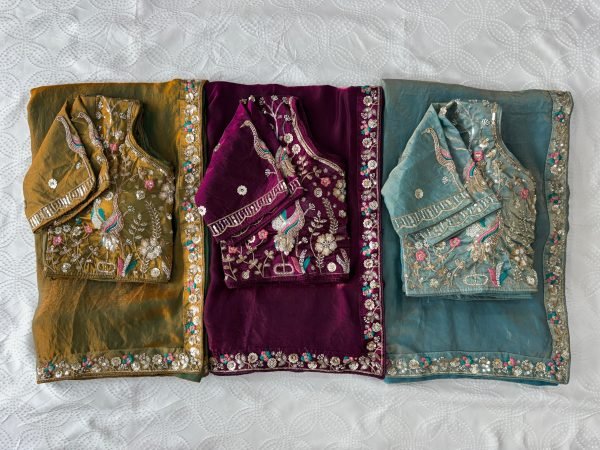 Groundbreaking Wine Satin Saree with Embroidered Blouse for Party and Reception Wear Designer Wedding Sarees Wholesale