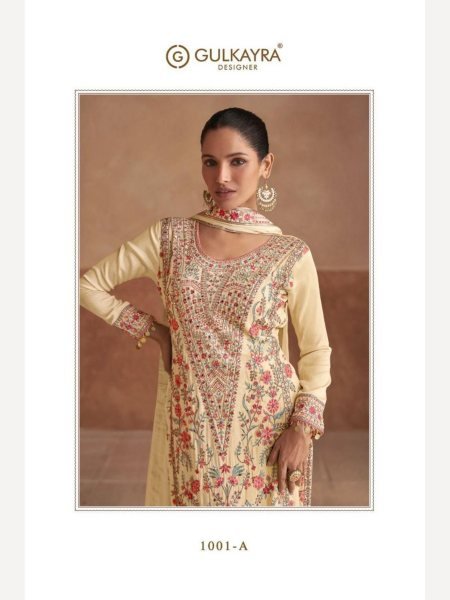 Gulkayra Designer Fully Stitched Real Chinon Plazzo Suits  Designer Plazzo Salwar Suits Wholesale