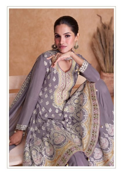 Gulkayra Designer Presenting Flory Real Chinon Plazzo Suit  Designer Plazzo Salwar Suits Wholesale