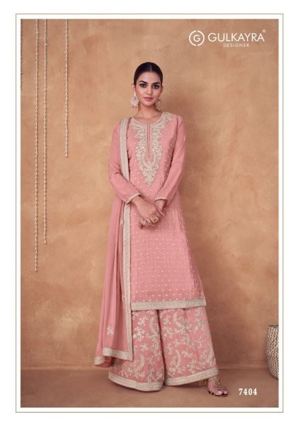 Gulkayra Designer Presenting Flory Real Chinon Plazzo Suit  Designer Plazzo Salwar Suits Wholesale