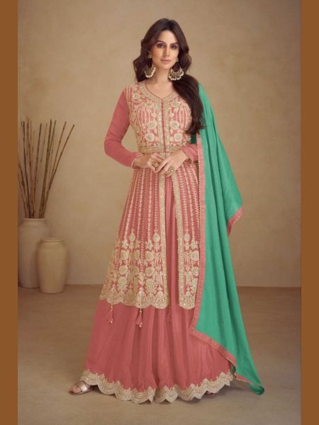 Gulkayra Designer Real Chinon Suits Collection  Designer Plazzo Salwar Suits Wholesale